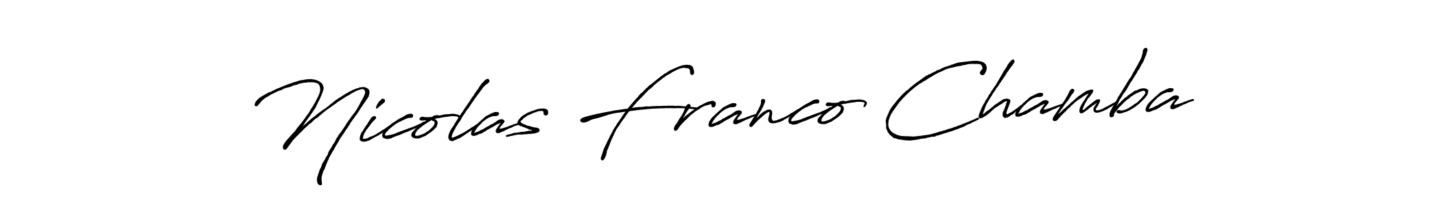 Once you've used our free online signature maker to create your best signature Antro_Vectra_Bolder style, it's time to enjoy all of the benefits that Nicolas Franco Chamba name signing documents. Nicolas Franco Chamba signature style 7 images and pictures png