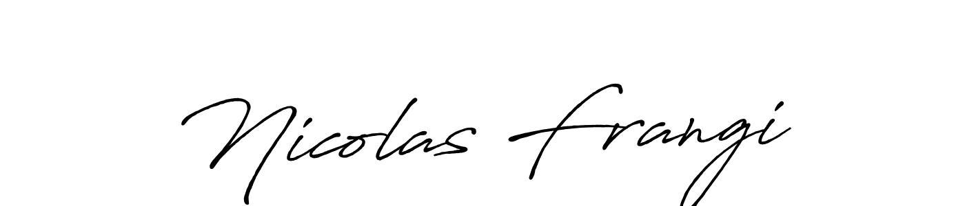 Nicolas Frangi stylish signature style. Best Handwritten Sign (Antro_Vectra_Bolder) for my name. Handwritten Signature Collection Ideas for my name Nicolas Frangi. Nicolas Frangi signature style 7 images and pictures png
