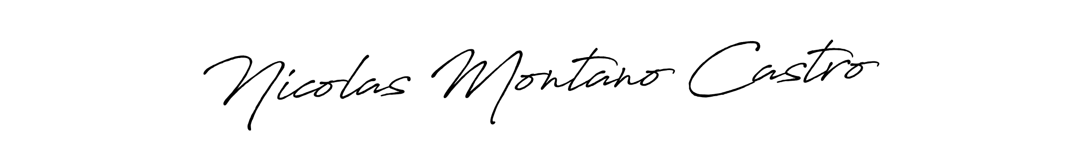 Use a signature maker to create a handwritten signature online. With this signature software, you can design (Antro_Vectra_Bolder) your own signature for name Nicolas Montano Castro. Nicolas Montano Castro signature style 7 images and pictures png