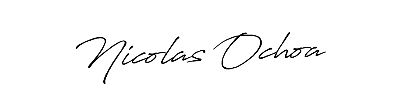 How to make Nicolas Ochoa signature? Antro_Vectra_Bolder is a professional autograph style. Create handwritten signature for Nicolas Ochoa name. Nicolas Ochoa signature style 7 images and pictures png