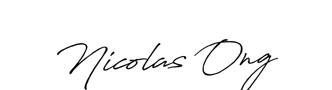 Also we have Nicolas Ong name is the best signature style. Create professional handwritten signature collection using Antro_Vectra_Bolder autograph style. Nicolas Ong signature style 7 images and pictures png