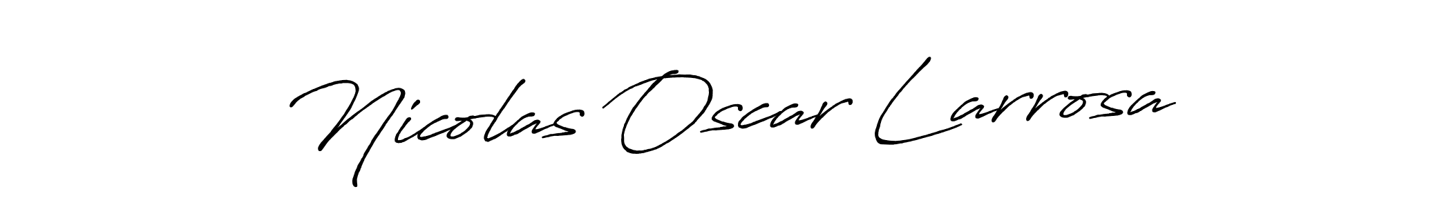 Design your own signature with our free online signature maker. With this signature software, you can create a handwritten (Antro_Vectra_Bolder) signature for name Nicolas Oscar Larrosa. Nicolas Oscar Larrosa signature style 7 images and pictures png