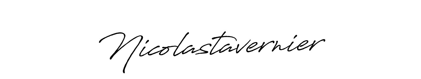 Design your own signature with our free online signature maker. With this signature software, you can create a handwritten (Antro_Vectra_Bolder) signature for name Nicolastavernier. Nicolastavernier signature style 7 images and pictures png