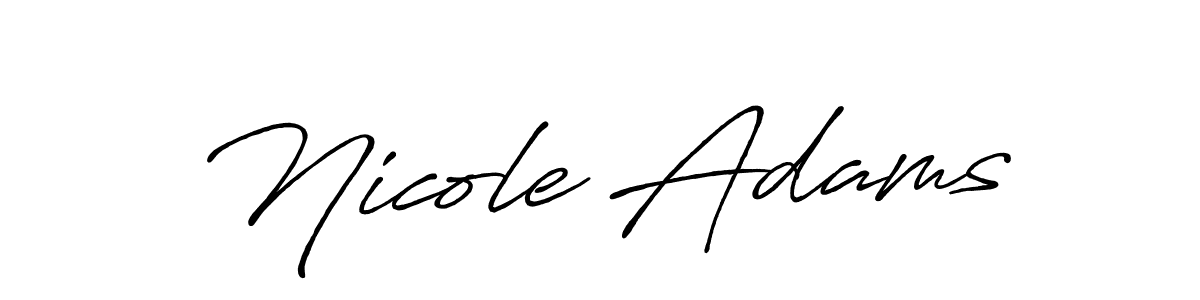 Antro_Vectra_Bolder is a professional signature style that is perfect for those who want to add a touch of class to their signature. It is also a great choice for those who want to make their signature more unique. Get Nicole Adams name to fancy signature for free. Nicole Adams signature style 7 images and pictures png