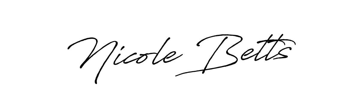 You should practise on your own different ways (Antro_Vectra_Bolder) to write your name (Nicole Betts) in signature. don't let someone else do it for you. Nicole Betts signature style 7 images and pictures png