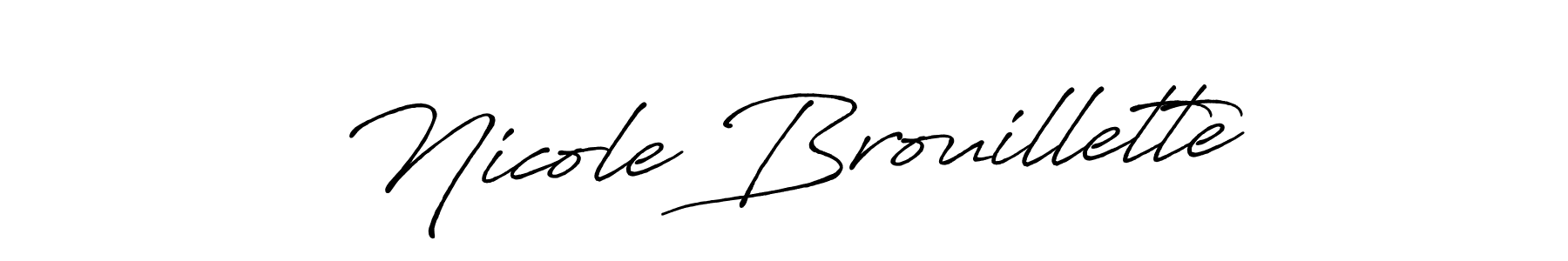 Make a beautiful signature design for name Nicole Brouillette. Use this online signature maker to create a handwritten signature for free. Nicole Brouillette signature style 7 images and pictures png
