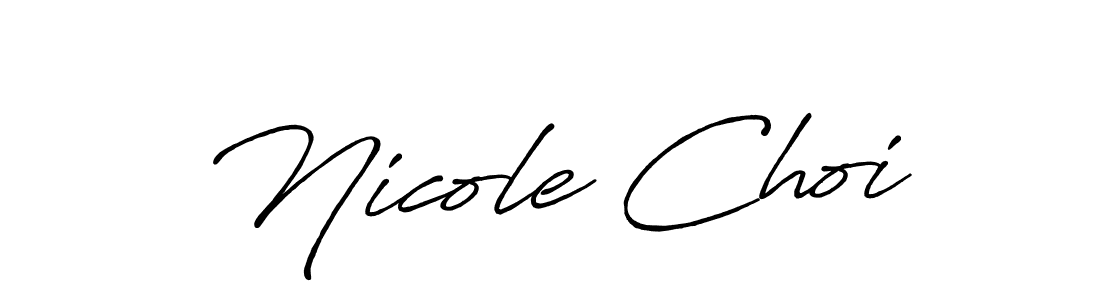 Design your own signature with our free online signature maker. With this signature software, you can create a handwritten (Antro_Vectra_Bolder) signature for name Nicole Choi. Nicole Choi signature style 7 images and pictures png