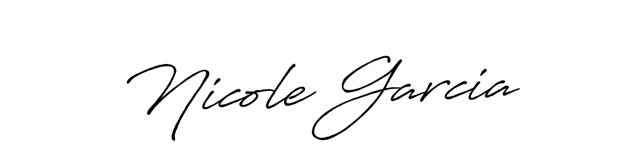 Create a beautiful signature design for name Nicole Garcia. With this signature (Antro_Vectra_Bolder) fonts, you can make a handwritten signature for free. Nicole Garcia signature style 7 images and pictures png