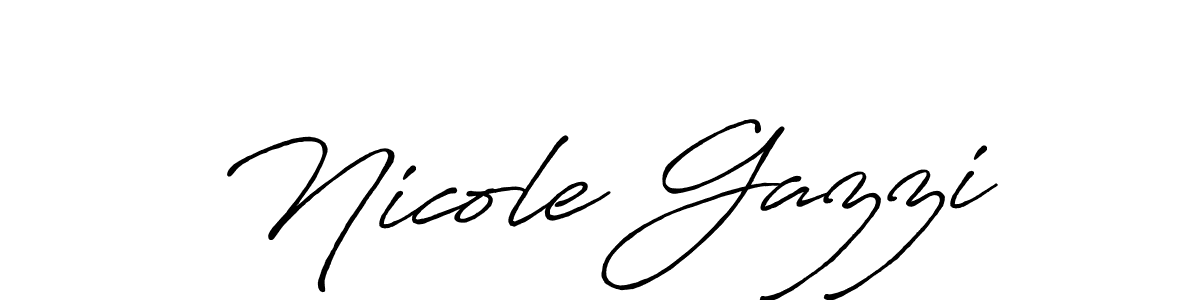 Make a short Nicole Gazzi signature style. Manage your documents anywhere anytime using Antro_Vectra_Bolder. Create and add eSignatures, submit forms, share and send files easily. Nicole Gazzi signature style 7 images and pictures png