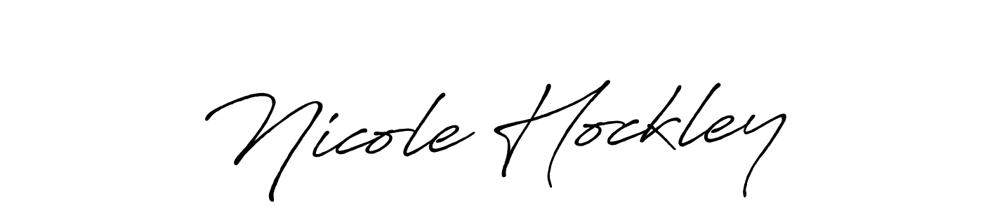 Create a beautiful signature design for name Nicole Hockley. With this signature (Antro_Vectra_Bolder) fonts, you can make a handwritten signature for free. Nicole Hockley signature style 7 images and pictures png