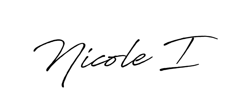 Also we have Nicole I name is the best signature style. Create professional handwritten signature collection using Antro_Vectra_Bolder autograph style. Nicole I signature style 7 images and pictures png