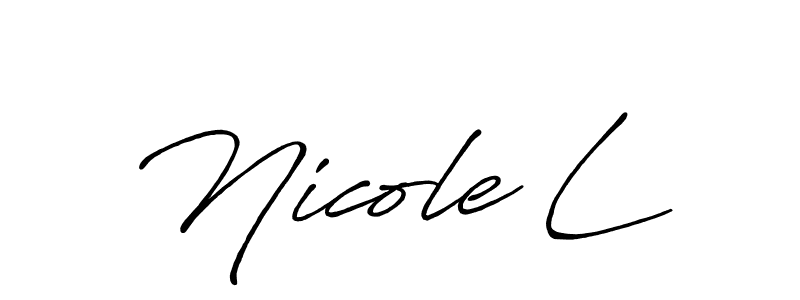 How to Draw Nicole L signature style? Antro_Vectra_Bolder is a latest design signature styles for name Nicole L. Nicole L signature style 7 images and pictures png