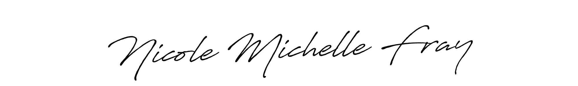 This is the best signature style for the Nicole Michelle Fray name. Also you like these signature font (Antro_Vectra_Bolder). Mix name signature. Nicole Michelle Fray signature style 7 images and pictures png
