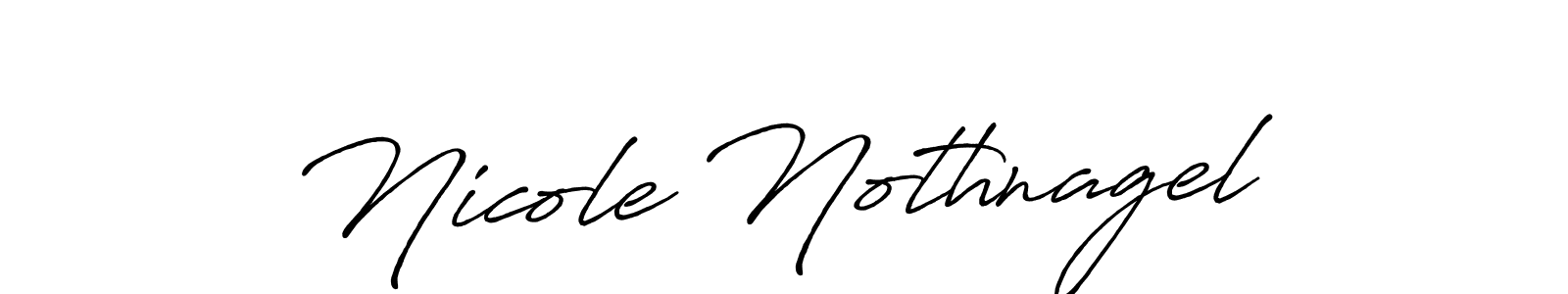 Nicole Nothnagel stylish signature style. Best Handwritten Sign (Antro_Vectra_Bolder) for my name. Handwritten Signature Collection Ideas for my name Nicole Nothnagel. Nicole Nothnagel signature style 7 images and pictures png