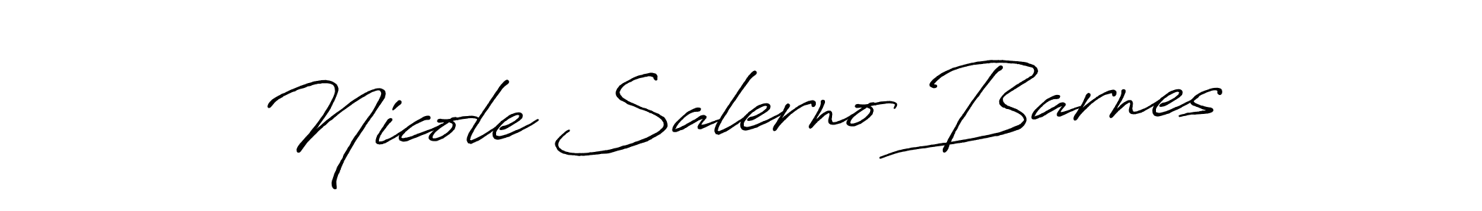 How to make Nicole Salerno Barnes name signature. Use Antro_Vectra_Bolder style for creating short signs online. This is the latest handwritten sign. Nicole Salerno Barnes signature style 7 images and pictures png