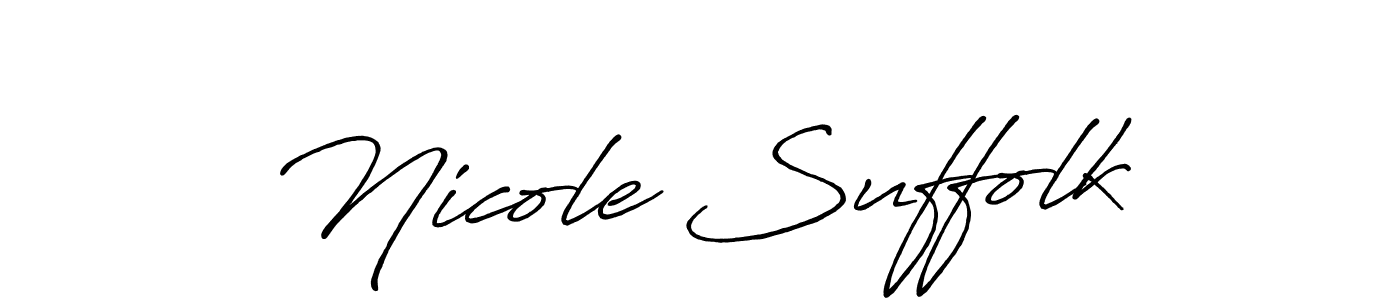 Similarly Antro_Vectra_Bolder is the best handwritten signature design. Signature creator online .You can use it as an online autograph creator for name Nicole Suffolk. Nicole Suffolk signature style 7 images and pictures png