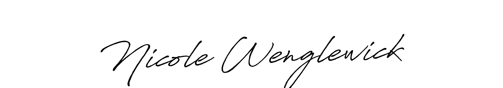 You should practise on your own different ways (Antro_Vectra_Bolder) to write your name (Nicole Wenglewick) in signature. don't let someone else do it for you. Nicole Wenglewick signature style 7 images and pictures png