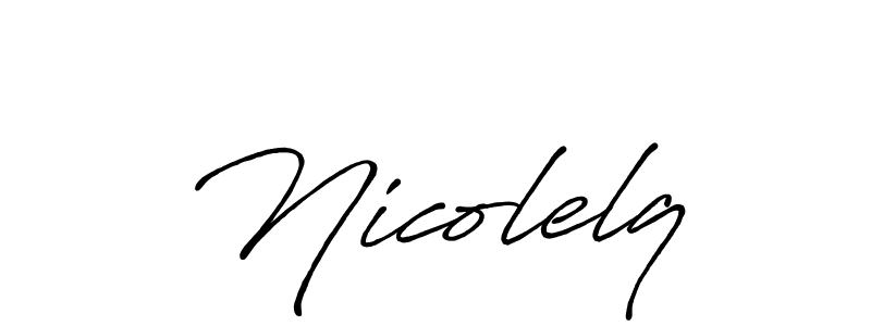 Also You can easily find your signature by using the search form. We will create Nicolelq name handwritten signature images for you free of cost using Antro_Vectra_Bolder sign style. Nicolelq signature style 7 images and pictures png