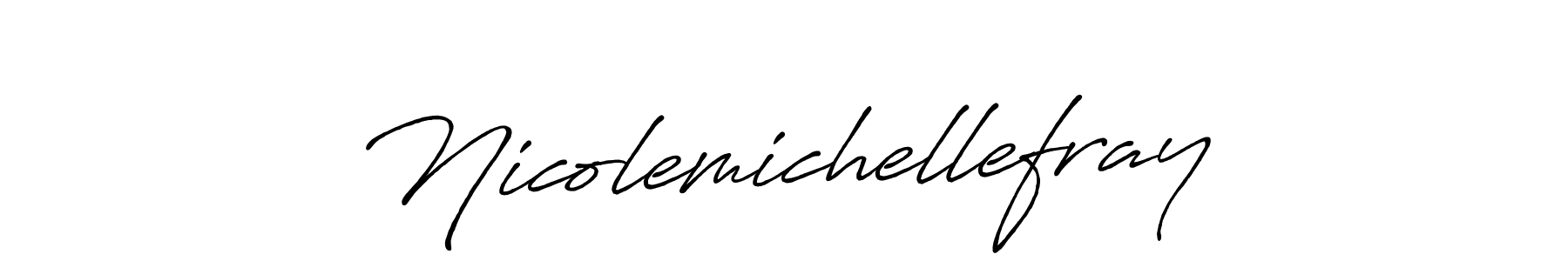 Make a short Nicolemichellefray signature style. Manage your documents anywhere anytime using Antro_Vectra_Bolder. Create and add eSignatures, submit forms, share and send files easily. Nicolemichellefray signature style 7 images and pictures png