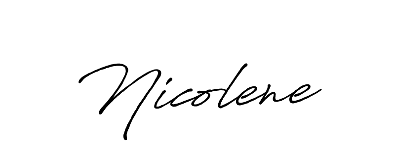 Similarly Antro_Vectra_Bolder is the best handwritten signature design. Signature creator online .You can use it as an online autograph creator for name Nicolene. Nicolene signature style 7 images and pictures png