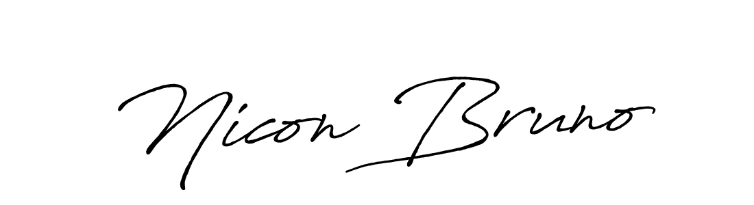 Also You can easily find your signature by using the search form. We will create Nicon Bruno name handwritten signature images for you free of cost using Antro_Vectra_Bolder sign style. Nicon Bruno signature style 7 images and pictures png