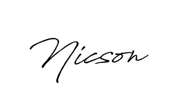 How to Draw Nicson signature style? Antro_Vectra_Bolder is a latest design signature styles for name Nicson. Nicson signature style 7 images and pictures png