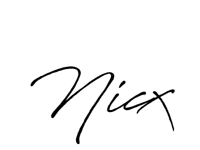 Also we have Nicx name is the best signature style. Create professional handwritten signature collection using Antro_Vectra_Bolder autograph style. Nicx signature style 7 images and pictures png