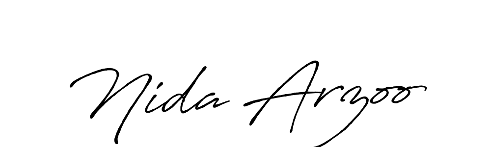 Also we have Nida Arzoo name is the best signature style. Create professional handwritten signature collection using Antro_Vectra_Bolder autograph style. Nida Arzoo signature style 7 images and pictures png