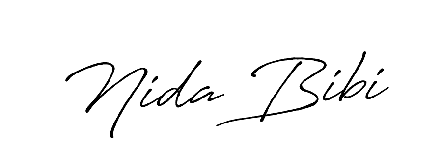 Make a beautiful signature design for name Nida Bibi. Use this online signature maker to create a handwritten signature for free. Nida Bibi signature style 7 images and pictures png
