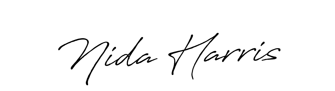 Also we have Nida Harris name is the best signature style. Create professional handwritten signature collection using Antro_Vectra_Bolder autograph style. Nida Harris signature style 7 images and pictures png