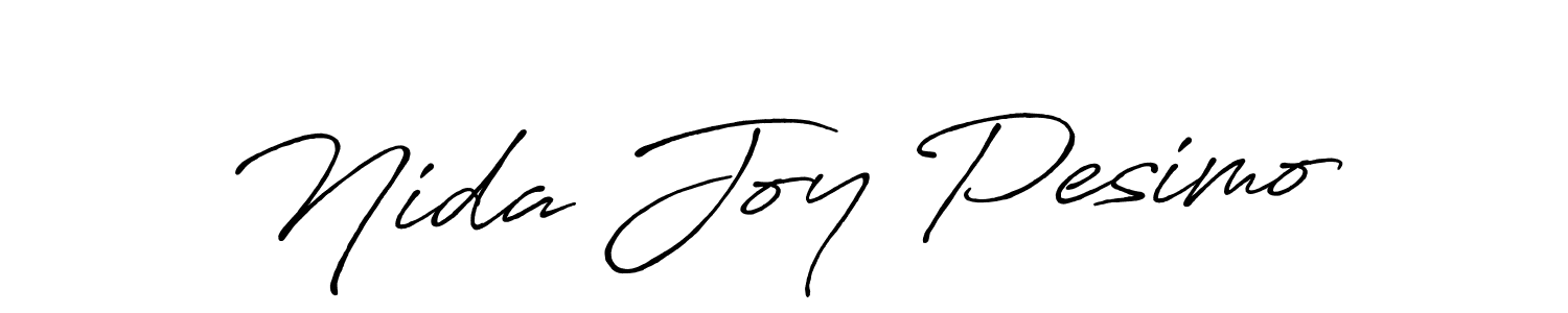 if you are searching for the best signature style for your name Nida Joy Pesimo. so please give up your signature search. here we have designed multiple signature styles  using Antro_Vectra_Bolder. Nida Joy Pesimo signature style 7 images and pictures png