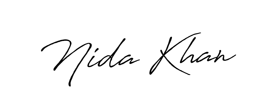 Also You can easily find your signature by using the search form. We will create Nida Khan name handwritten signature images for you free of cost using Antro_Vectra_Bolder sign style. Nida Khan signature style 7 images and pictures png