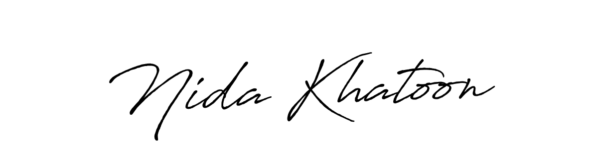 Nida Khatoon stylish signature style. Best Handwritten Sign (Antro_Vectra_Bolder) for my name. Handwritten Signature Collection Ideas for my name Nida Khatoon. Nida Khatoon signature style 7 images and pictures png