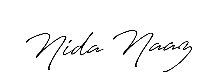 Make a beautiful signature design for name Nida Naaz. Use this online signature maker to create a handwritten signature for free. Nida Naaz signature style 7 images and pictures png