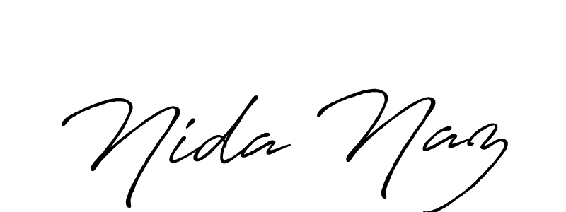 You should practise on your own different ways (Antro_Vectra_Bolder) to write your name (Nida Naz) in signature. don't let someone else do it for you. Nida Naz signature style 7 images and pictures png