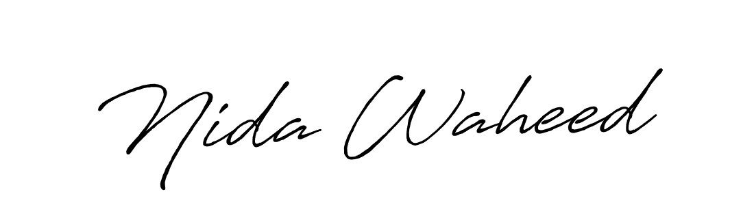 Make a short Nida Waheed signature style. Manage your documents anywhere anytime using Antro_Vectra_Bolder. Create and add eSignatures, submit forms, share and send files easily. Nida Waheed signature style 7 images and pictures png