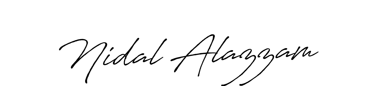 It looks lik you need a new signature style for name Nidal Alazzam. Design unique handwritten (Antro_Vectra_Bolder) signature with our free signature maker in just a few clicks. Nidal Alazzam signature style 7 images and pictures png