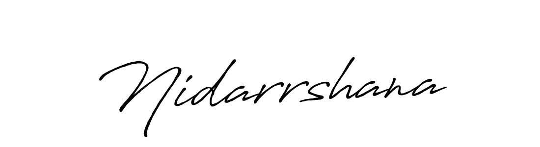 Make a beautiful signature design for name Nidarrshana. With this signature (Antro_Vectra_Bolder) style, you can create a handwritten signature for free. Nidarrshana signature style 7 images and pictures png