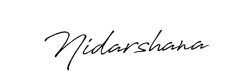 if you are searching for the best signature style for your name Nidarshana. so please give up your signature search. here we have designed multiple signature styles  using Antro_Vectra_Bolder. Nidarshana signature style 7 images and pictures png