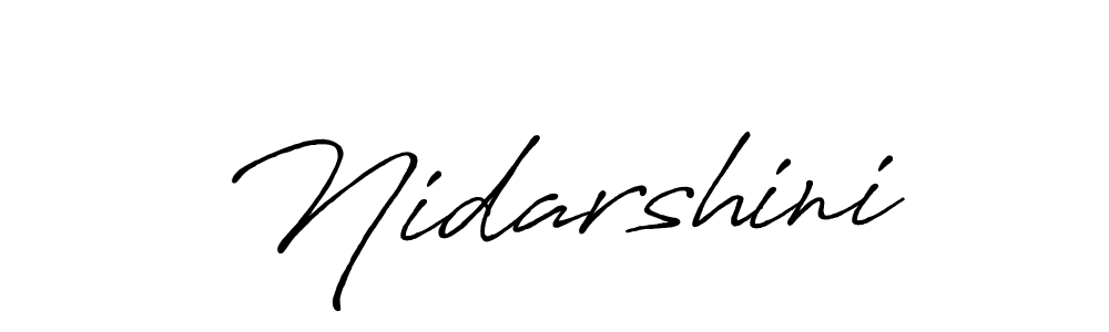 You can use this online signature creator to create a handwritten signature for the name Nidarshini. This is the best online autograph maker. Nidarshini signature style 7 images and pictures png