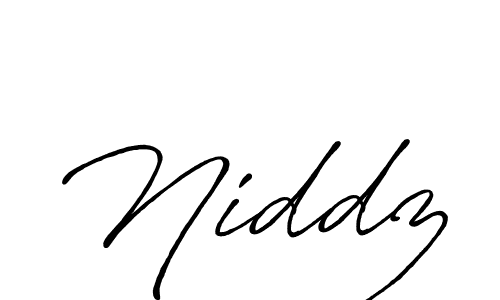 Antro_Vectra_Bolder is a professional signature style that is perfect for those who want to add a touch of class to their signature. It is also a great choice for those who want to make their signature more unique. Get Niddz name to fancy signature for free. Niddz signature style 7 images and pictures png