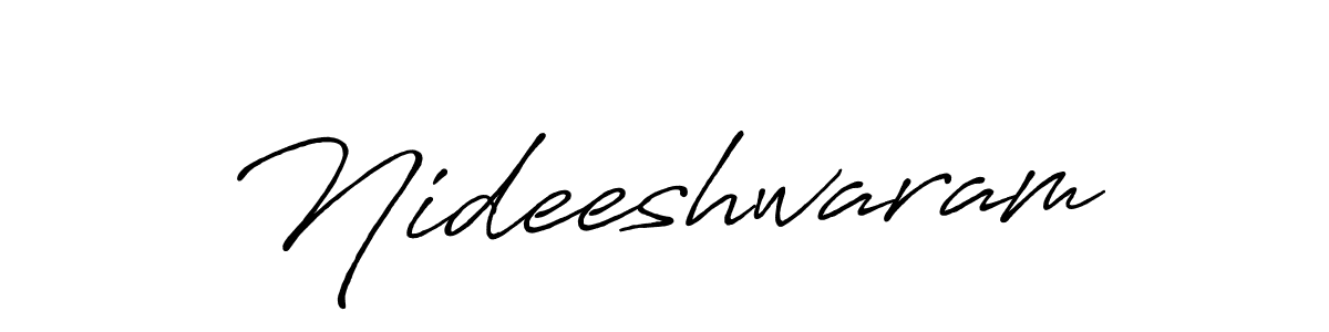 Here are the top 10 professional signature styles for the name Nideeshwaram. These are the best autograph styles you can use for your name. Nideeshwaram signature style 7 images and pictures png