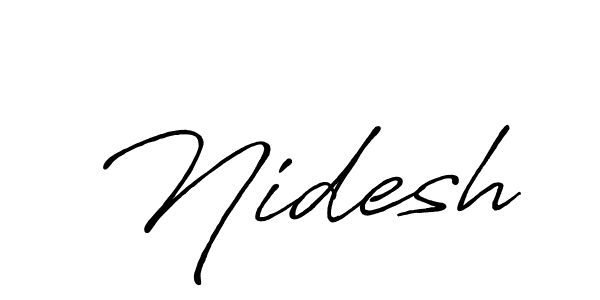 Here are the top 10 professional signature styles for the name Nidesh. These are the best autograph styles you can use for your name. Nidesh signature style 7 images and pictures png