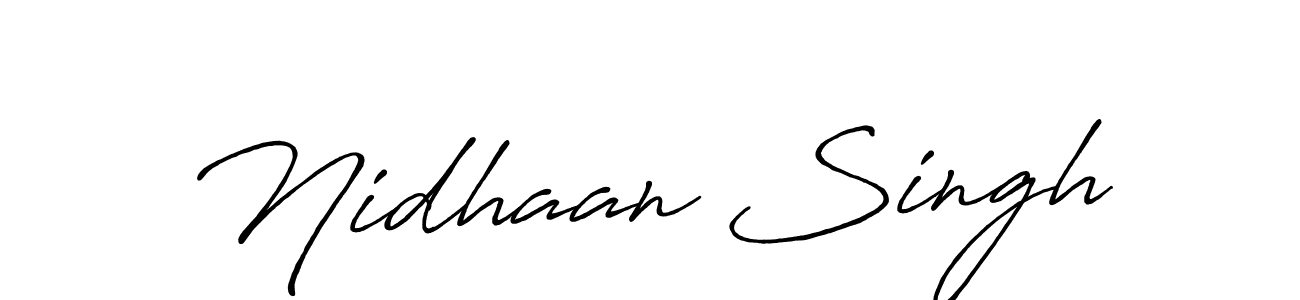 Make a beautiful signature design for name Nidhaan Singh. Use this online signature maker to create a handwritten signature for free. Nidhaan Singh signature style 7 images and pictures png