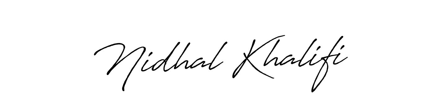 Similarly Antro_Vectra_Bolder is the best handwritten signature design. Signature creator online .You can use it as an online autograph creator for name Nidhal Khalifi. Nidhal Khalifi signature style 7 images and pictures png