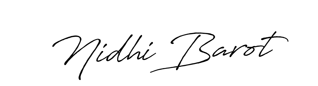 How to make Nidhi Barot signature? Antro_Vectra_Bolder is a professional autograph style. Create handwritten signature for Nidhi Barot name. Nidhi Barot signature style 7 images and pictures png