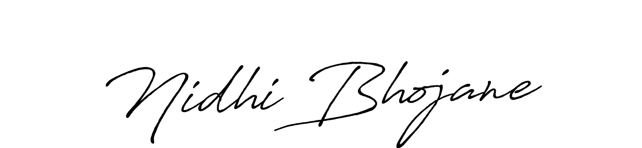 You should practise on your own different ways (Antro_Vectra_Bolder) to write your name (Nidhi Bhojane) in signature. don't let someone else do it for you. Nidhi Bhojane signature style 7 images and pictures png