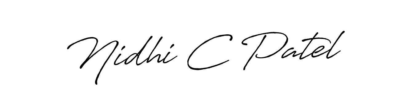 Make a beautiful signature design for name Nidhi C Patel. Use this online signature maker to create a handwritten signature for free. Nidhi C Patel signature style 7 images and pictures png