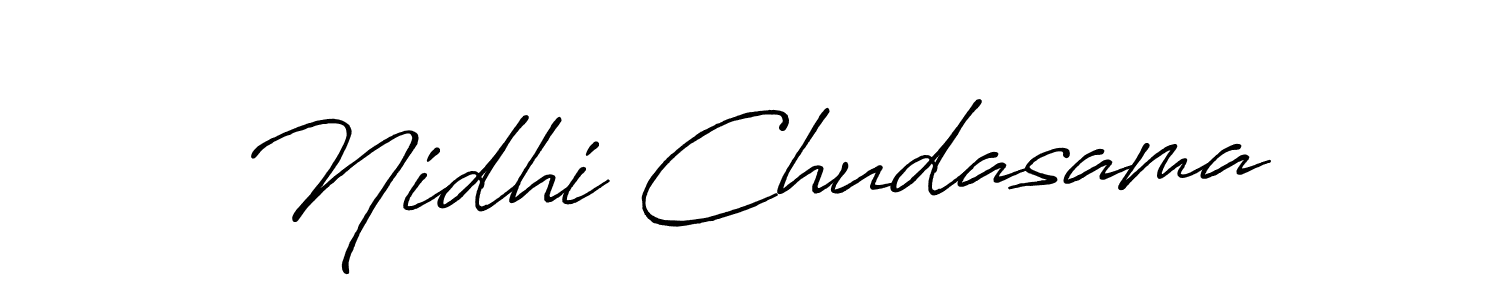 Antro_Vectra_Bolder is a professional signature style that is perfect for those who want to add a touch of class to their signature. It is also a great choice for those who want to make their signature more unique. Get Nidhi Chudasama name to fancy signature for free. Nidhi Chudasama signature style 7 images and pictures png