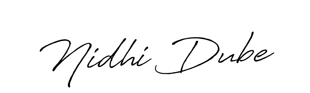 How to make Nidhi Dube signature? Antro_Vectra_Bolder is a professional autograph style. Create handwritten signature for Nidhi Dube name. Nidhi Dube signature style 7 images and pictures png